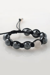 Black Macrame with Hematite